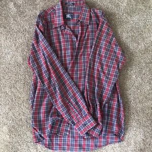 Burberry button up dress shirt- medium- great cond